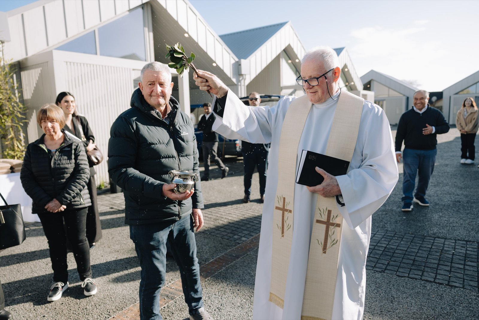 Blessing ceremony at Notre Dame Living